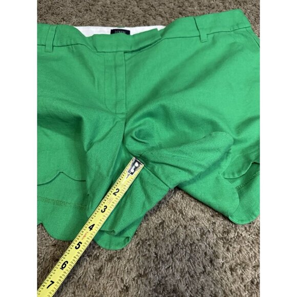JCREW Green Black Linen Blend Scallop Hem Shorts Lot Of 3 Casual Preppy 16 READ - Picture 10 of 12